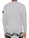 Wappen Patch Garment Dyed Sweatshirt Grey - STONE ISLAND - BALAAN 4