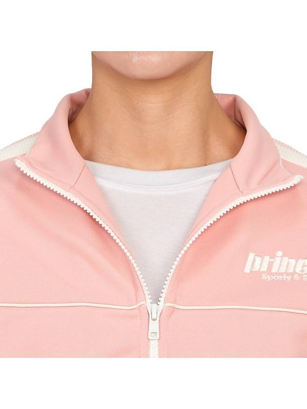 Logo Zip-Up Jacket Baby Pink - SPORTY & RICH - BALAAN 10