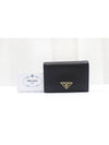 Saffiano Triangle Logo Bicycle Wallet Black 1MV021 - PRADA - BALAAN 2