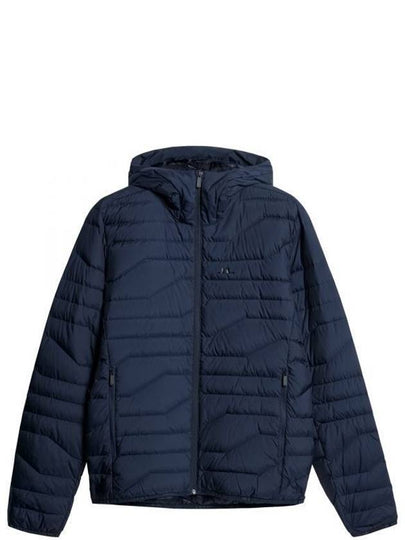 Men's Cliff Light Down Hooded Jacket Navy - J.LINDEBERG - BALAAN 2