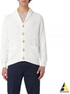 Button Knit Cardigan White - BRUNELLO CUCINELLI - BALAAN 2