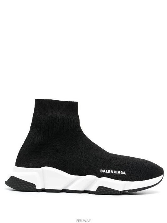 Speed Trainer  High Top Sneakers Black White - BALENCIAGA - BALAAN 2