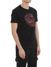 Skull Skull Printing Short Sleeve T-Shirt Black - ALEXANDER MCQUEEN - BALAAN 4