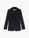 Galosce Pinstripe Blazer Jacket Black - MAX MARA - BALAAN 1