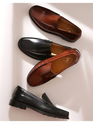 2 types of Bordeaux loafer men’s handmade shoes - FLAP'F - BALAAN 1