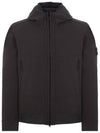 Technology Recycled Polyester Hooded Jacket Black - STONE ISLAND - BALAAN 2