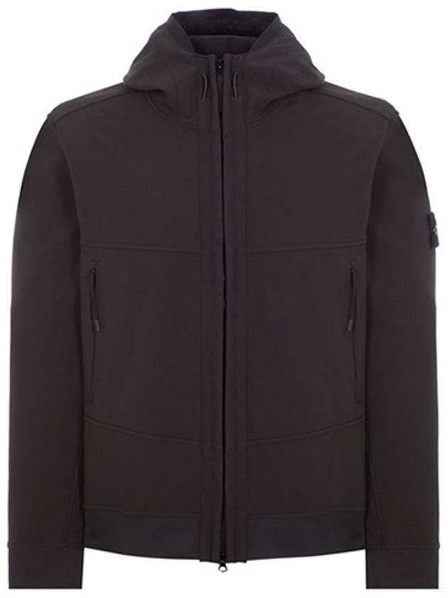 Technology Recycled Polyester Hooded Jacket Black - STONE ISLAND - BALAAN 2