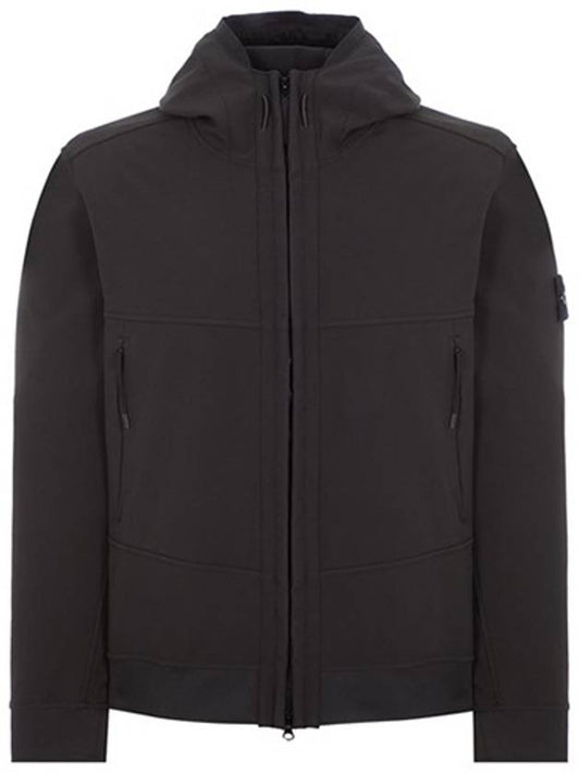 Technology Recycled Polyester Hooded Jacket Black - STONE ISLAND - BALAAN 2