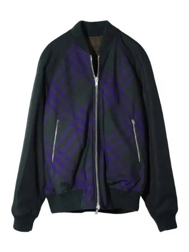 Check Reversible Bomber Jacket Men - BURBERRY - BALAAN 1