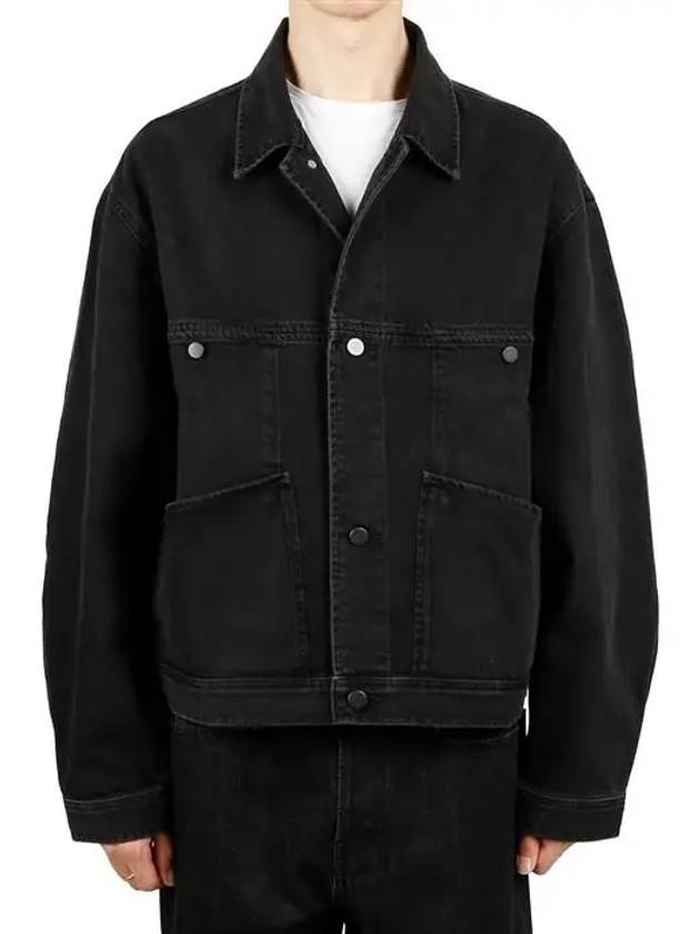 Heavy Soft Bleached Denim Jacket Black - LEMAIRE - BALAAN 2