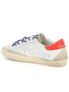 Superstar Metal Logo Leather Low Top Sneakers Red White - GOLDEN GOOSE - BALAAN 3