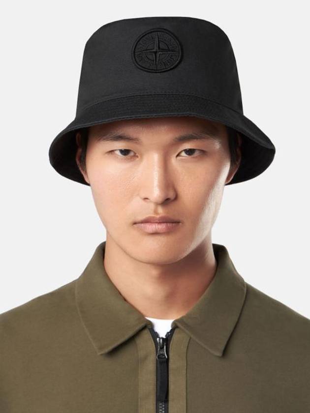 98161 Cotton Bucket Hat Black - STONE ISLAND - BALAAN 3