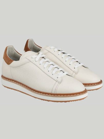 Grained Calfskin Low-Top Sneakers Panama - BRUNELLO CUCINELLI - BALAAN 2