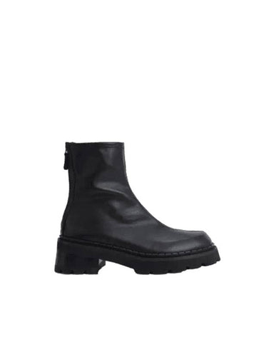 Alister Nappa Leather Ankle Middle Boots Black - BY FAR - BALAAN 1