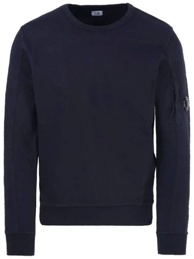 Men's Light Fleece Lens Wappen Sweatshirt Navy - CP COMPANY - BALAAN 2