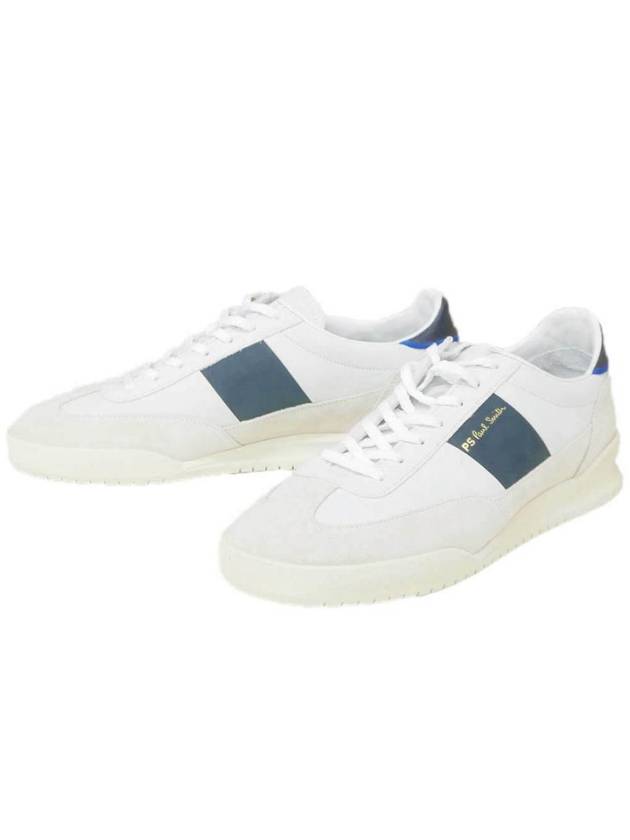 Dover Suede Leather Low Top Sneakers White - PAUL SMITH - BALAAN 2