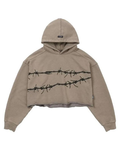 barb wire crop hood beige - AJOBYAJO - BALAAN 1