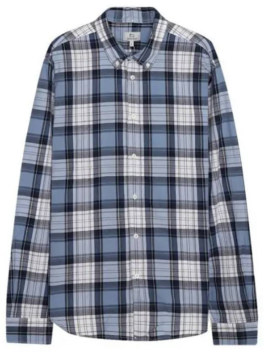 LIN MADRAS SHIRT CFWOSI0100MRUT3344 3087 Poplin Madras Shirt - WOOLRICH - BALAAN 1