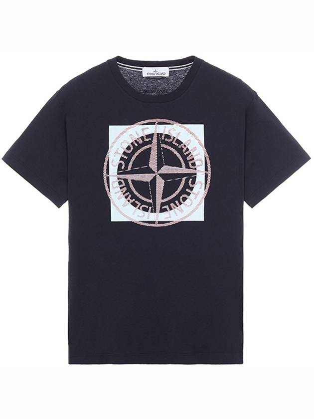 Compass Logo Printing Short Sleeve T-Shirt Black - STONE ISLAND - BALAAN.