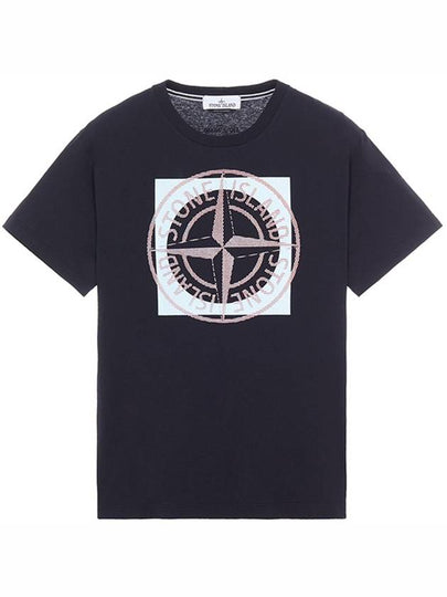 Compass Logo Printing Short Sleeve T-Shirt Black - STONE ISLAND - BALAAN 2