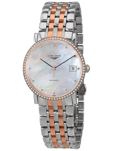 Longines Elegant Automatic Mother of Pearl Dial Ladies Watch L48095887 - LONGINES - BALAAN 1