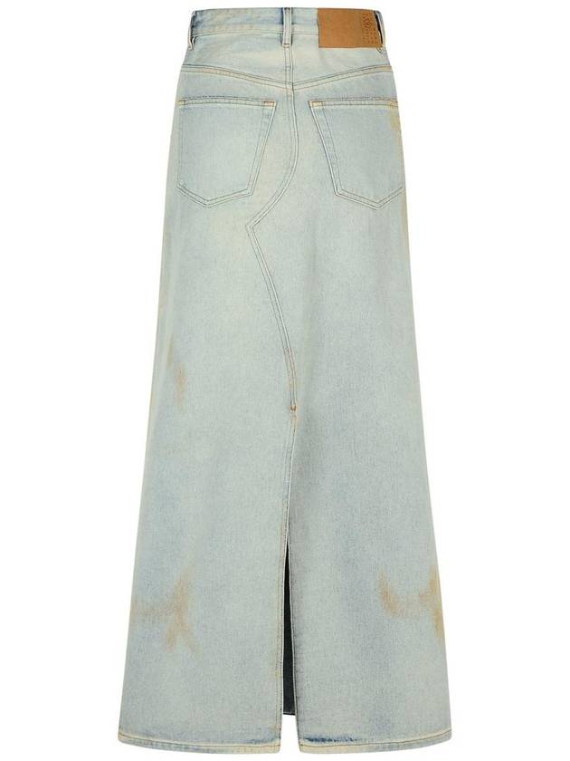 Mm6 Maison Margiela Blue Denim Skirt - MAISON MARGIELA - BALAAN 3