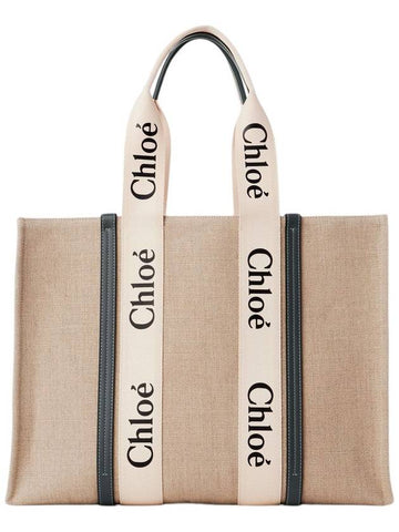 CHLOÉ LARGE WOODY TOTE BAG - CHLOE - BALAAN 1