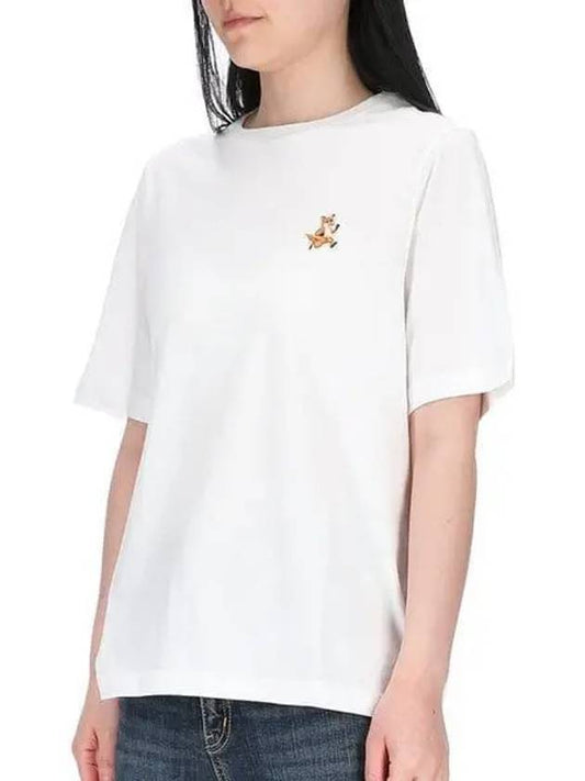 Speedy Fox Patch Comfort Short Sleeve T Shirt White - MAISON KITSUNE - BALAAN 2