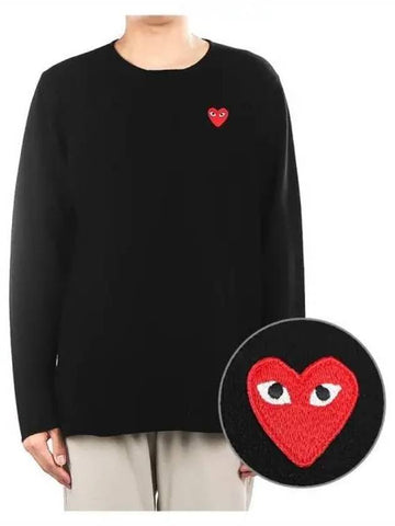 Men s Knit P1N068 BLACK 271046 - COMME DES GARCONS PLAY - BALAAN 1