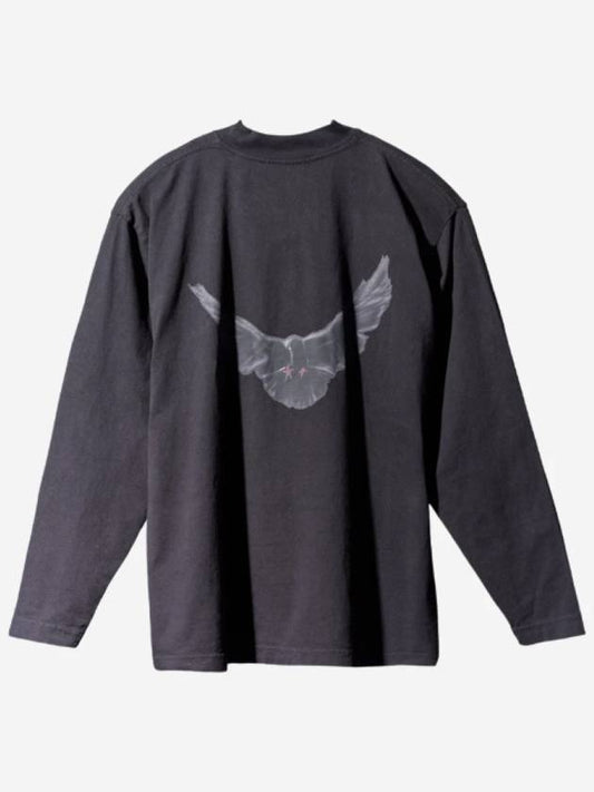Gap Balenciaga Dove Long Sleeve T-Shirt Black - YEEZY - BALAAN 2