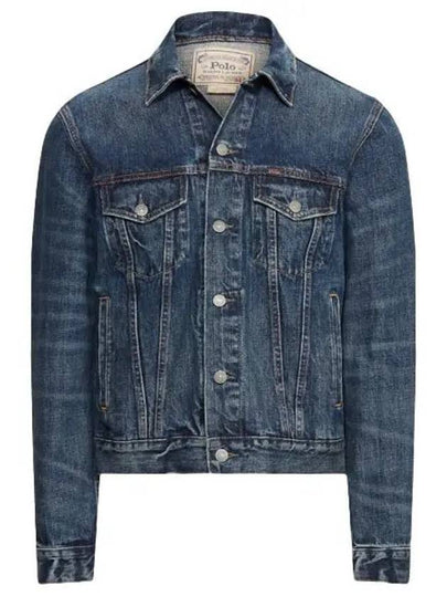 Icon Tracker Denim Jacket Blue - POLO RALPH LAUREN - BALAAN 2