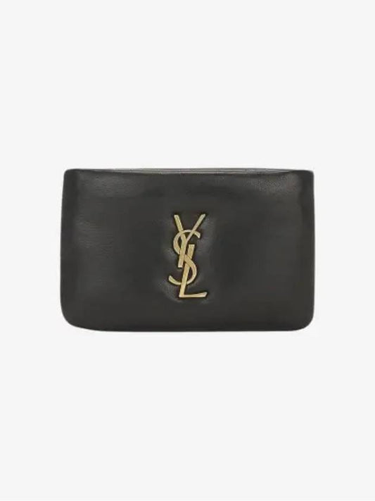 Calypso Zipped Card Wallet Black - SAINT LAURENT - BALAAN 2