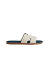 Hermes Izmir Sandal Epsom Blanc De Paris Bleu Celeste - HERMES - BALAAN 1