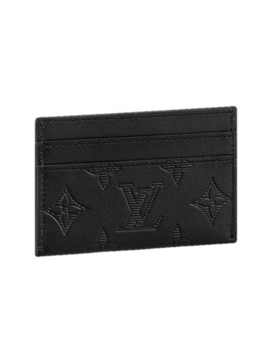 Monogram Double Card Wallet Black - LOUIS VUITTON - BALAAN 2