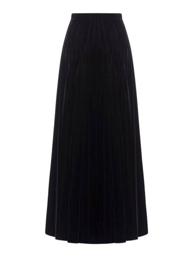 Christian Midi Skirt 411J22A51329000 BLACK - DIOR - BALAAN 1