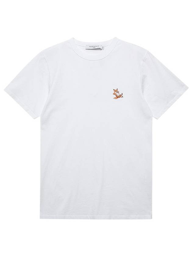 23SS Maison Kitsune Chillax Fox Patch Classic T-Shirt Black White GU00154KJ0010 - MAISON KITSUNE - BALAAN 3