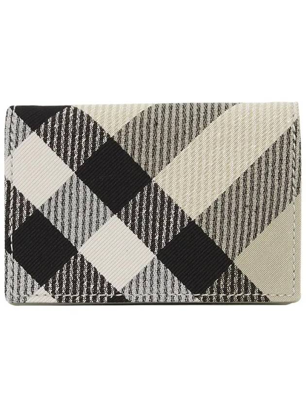 Check Pattern Card Wallet Beige - BURBERRY - BALAAN 4