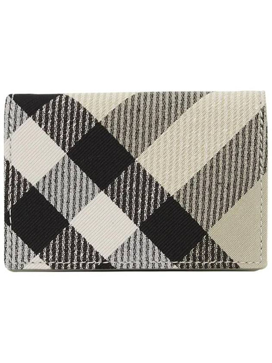 Check Pattern Card Wallet Beige - BURBERRY - BALAAN 2