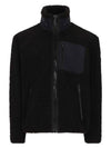 Men's Sagrek Shearling Fleece Zip-Up Jacket Black - MOOSE KNUCKLES - BALAAN 2