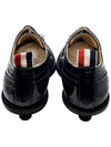 Soft Patent Leather Micro Sole 3-Bow 50mm Curved Longwing Brogue Pumps Black - THOM BROWNE - BALAAN 6