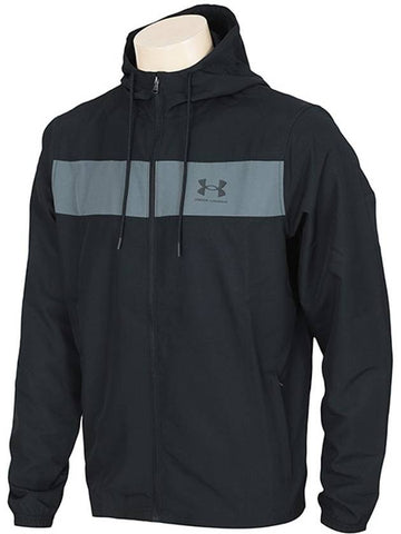 UA Sportstyle Windbreaker Black Pitch Grey - UNDER ARMOUR - BALAAN 1