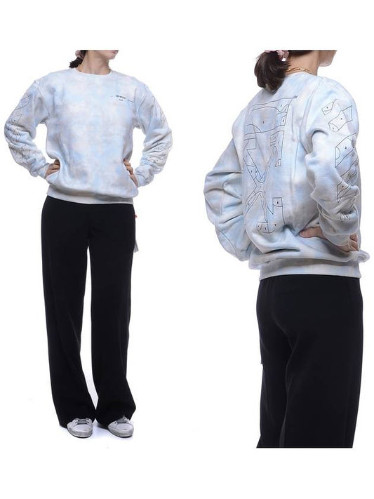 cloud print sweatshirt - OFF WHITE - BALAAN 2