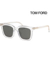 Sunglasses TF970K 26A Horn rimmed transparent square fashion Asian fit - TOM FORD - BALAAN 1