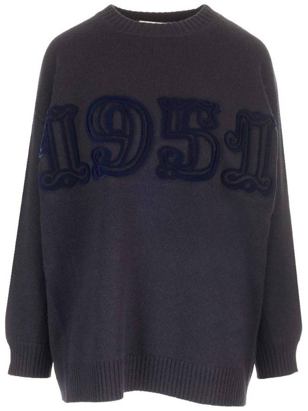 Fido cashmere blend knit top ultramarine - MAX MARA - BALAAN 1