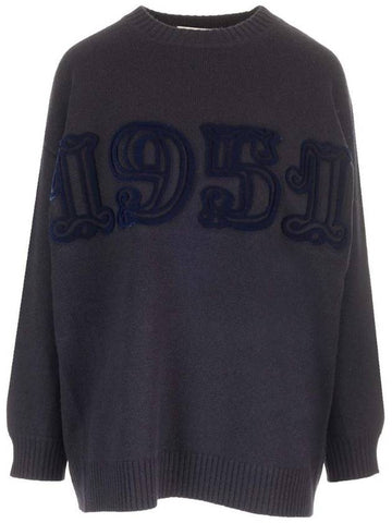 Fido cashmere blend knit top ultramarine - MAX MARA - BALAAN 1