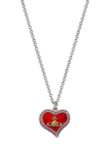 Petra Heart Logo Necklace Red - VIVIENNE WESTWOOD - BALAAN 1