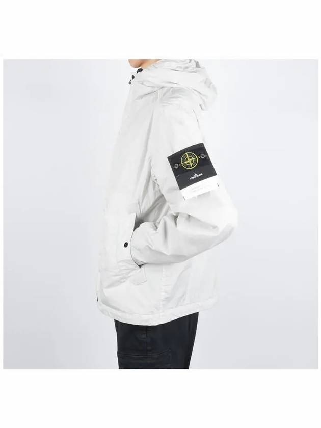 Crinkle Reps R NY Hooded Jacket Sky Blue - STONE ISLAND - BALAAN 4