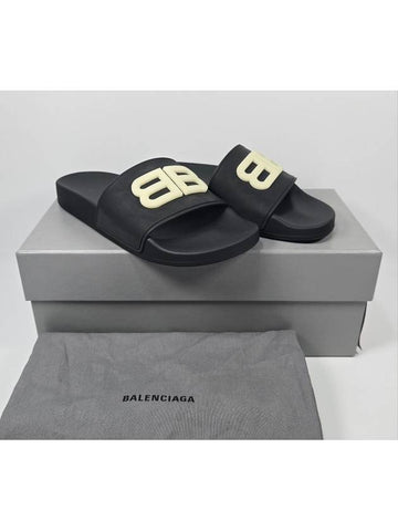 Women s BB Logo Glow Slide Slippers 240 - BALENCIAGA - BALAAN 1