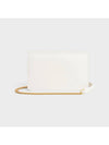 Margot Chain Wallet Shiny Calfskin White - CELINE - BALAAN 4