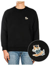 Dressed Fox Patch Classic Sweatshirt Black - MAISON KITSUNE - BALAAN 2